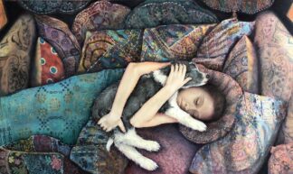 'Curled up with Child'