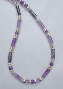 Silver & Amethyst necklace