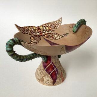 ‘Quaich’ with Caterpillar Handles