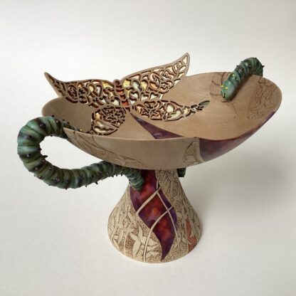 ‘Quaich’ with Caterpillar Handles