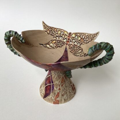 ‘Quaich’ with Caterpillar Handles