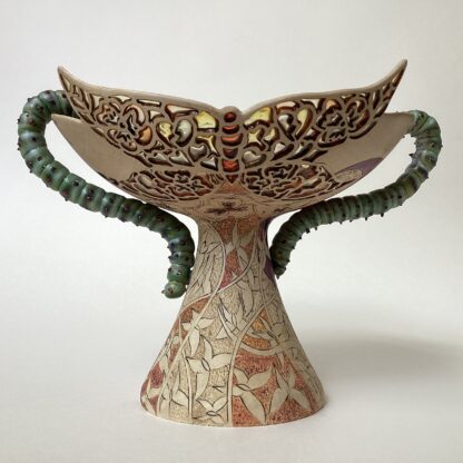 ‘Quaich’ with Caterpillar Handles