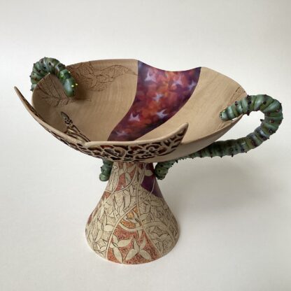 ‘Quaich’ with Caterpillar Handles