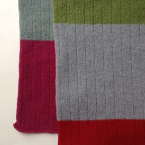 Multi Coloured Rib Scarf