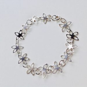 Silver Flower Bracelet