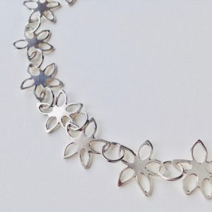 Silver Flower Necklace