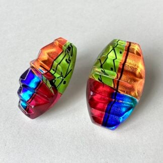 ‘Oval Zig Zag’ Clip Studs