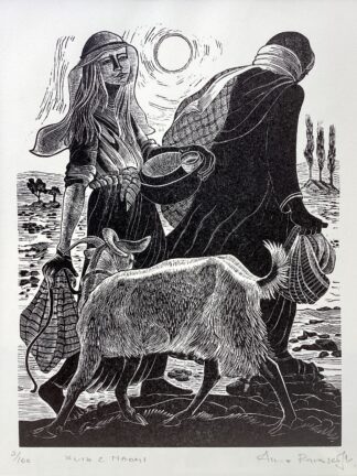 ‘Ruth & Naomi’ Wood Engraving