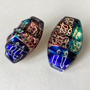 ‘Oval Zig Zag’ Clip Studs