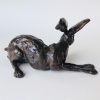 Scratching Hare in Bronze