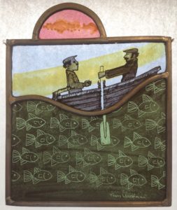 Stained Glass Panel Rowers