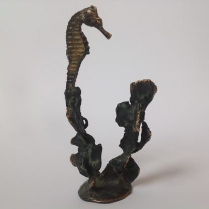 Single Seahorse in Bronze