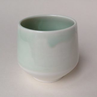 Green Porcelain Sake Bowl