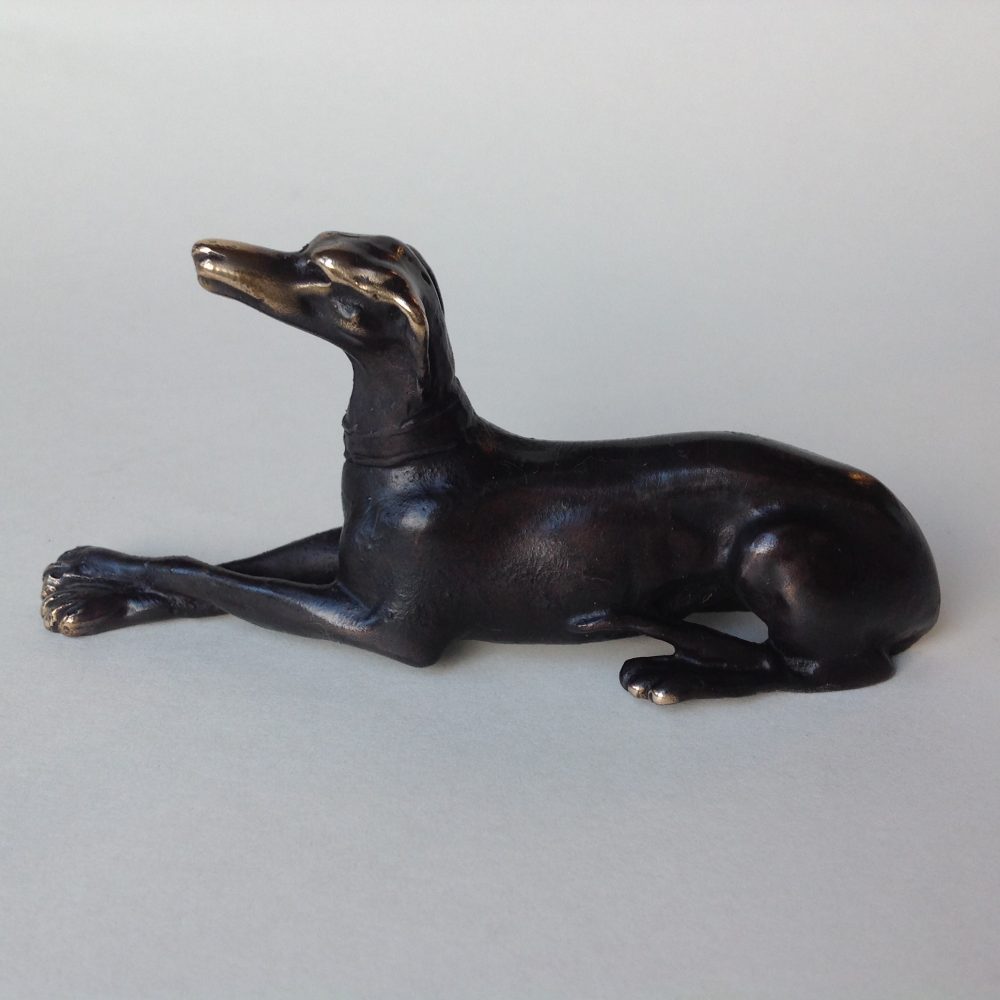 Greyhound with Paws Crossed - Old Chapel Gallery