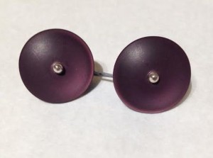 Button Studs in Plum