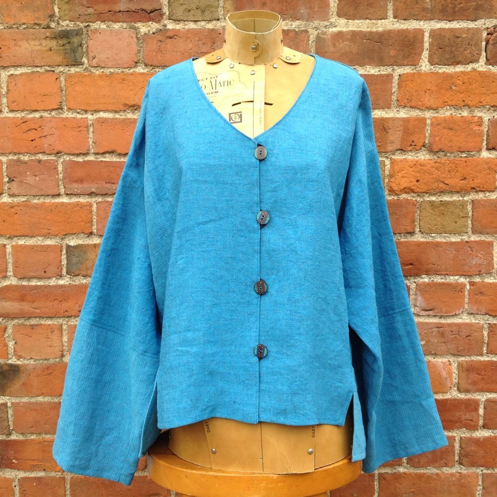 Dublin Shirt in Blue Linen Old Chapel Gallery