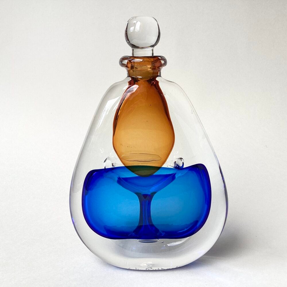 ‘Double Bubble Blue Scent Bottle’