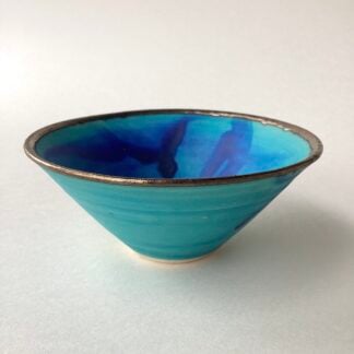 Tiny Stoneware Copper Oxide Dish