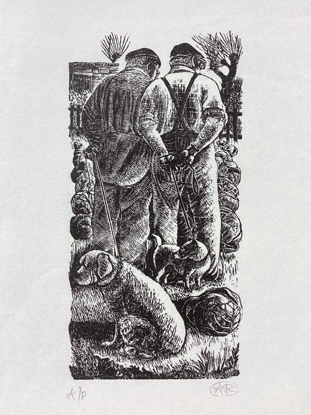 ‘Cabbage Patch’ Wood Engraving