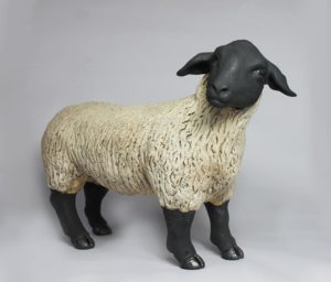 Ceramic Suffolk Sheep