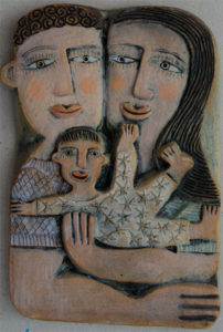 Ceramic Relief A New Baby