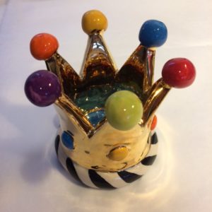 Ceramic Crown Candle holder