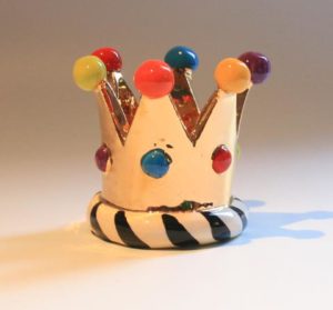 Ceramic Crown Candle Holder