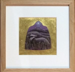 Hand Gilded Limited Edition Print Ancestral Highways