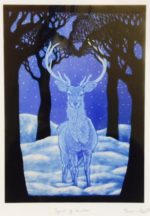 Print of Stained Glass Panel - Stag