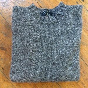 Pure Wool Unisex Sweater Pebble Gritstone
