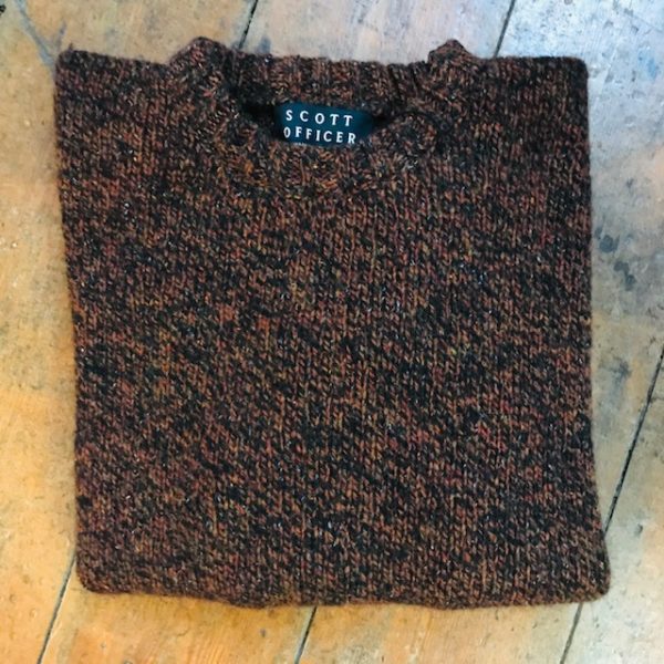 Brown/Dark Grey Wool Sweater