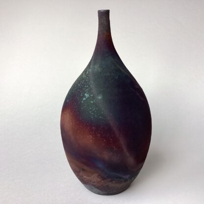 Large Raku Fired Bottle