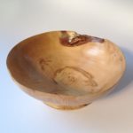 Maple Bowl with Copper Hare