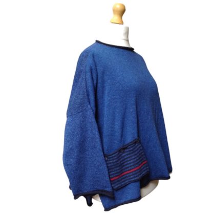 'Calypso' Tunic Sweater in Iris