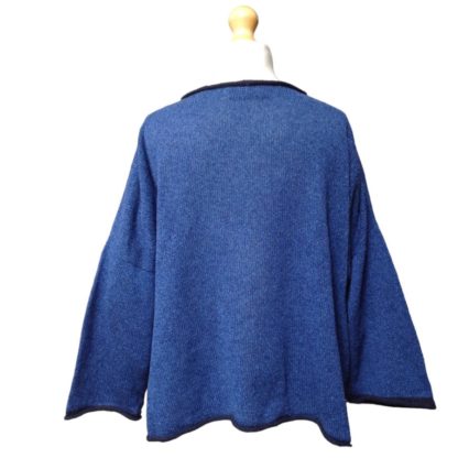 'Calypso' Tunic Sweater in Iris