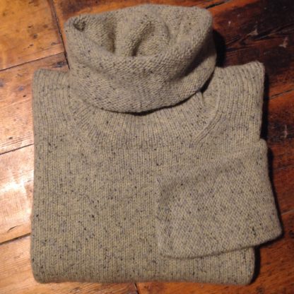 'Warm Grey Marl' Wool Sweater