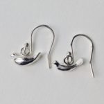 Silver Love Bird Earrings