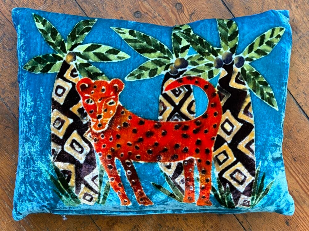 'Leopard and Trees on Petrol'