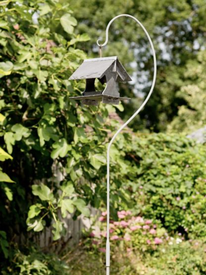 Slate Bird Table on Forged Iron Stand