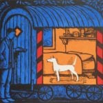 'Coming Home' Woodcut