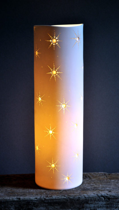 Porcelain Cylinder Light 'Starlets'