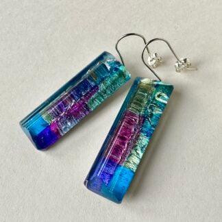 'Long Ridged Drops' Purple Blue