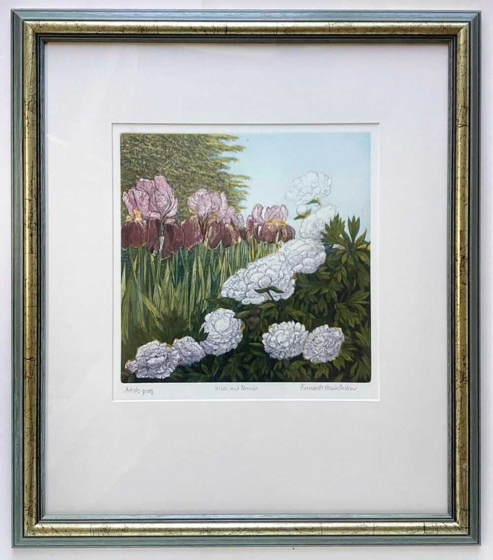 ‘Irises and Peonies’
