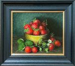 Strawberries in Brass Bowl
