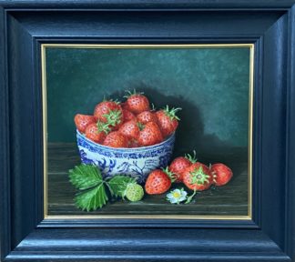 'Strawberries in Willow Bowl'
