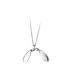 Silver Sycamore Necklace Double