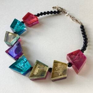 ‘8 Piece Trapezoid' Multicoloured Necklace
