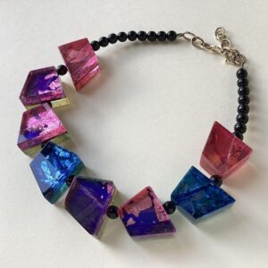 ‘8 Piece Trapezoid' Multicoloured Necklace