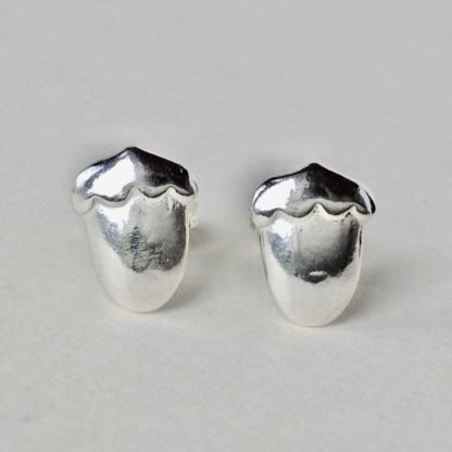 'Silver Acorn Stud Earrings'