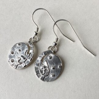 ‘Curled Cat Drop Earrings’